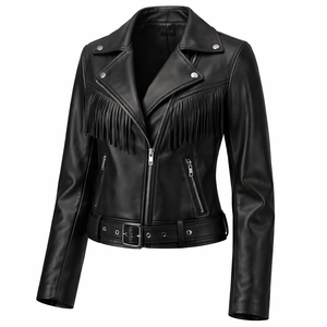 Abrigo de Cuero con Flecos Premium Personalizado al por Mayor para Mujer - Fabricante Directo y Suministro OEM - Product Image 3
