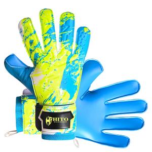 Fabrication de gants de gardien de but personnalisés, paume avant en latex allemand de 4 mm, dos en silicone imprimé, enroulement du pouce négatif - Product Image 5