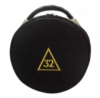 Gorra Masónica de Caballero Templario/Comandante con Diseño Personalizado de Cruz de la Pasión y Corona, Sombrero Masónico Informal