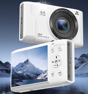 Tendance du moment : Appareil photo numérique 5K 72MP avec zoom numérique 16x, écran LCD 2,8 pouces, carte TF 256 Go pour Windows et Mac, lumière d'appoint LED, mode beauté - Product Image 4