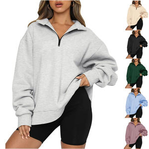 High Quality Women's Cotton Fleece Oversized Hooded Custom Printed Eco-Friendly <b>Drop</b> Shoulder Pullover Hoodie OEM Bulk Quieted - Product Image 6