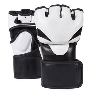 ซัพพลายเออร์จากปากีสถาน ถุงมือ MMA ปักโลโก้แบรนด์ได้ ถุงมือ MMA สำหรับการต่อสู้แบบ Grappling ถุงมือ MMA ครึ่งนิ้วสำหรับนักมวยอาชีพ - Product Image 1