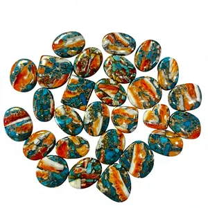 Turquesa Natural Pulida Certificada, Piedras Preciosas Raras de Ostra, Formas Mixtas, Multicolor, Tamaño Libre, Sueltas para Joyería, GEMAS TASBIYA - Product Image 1