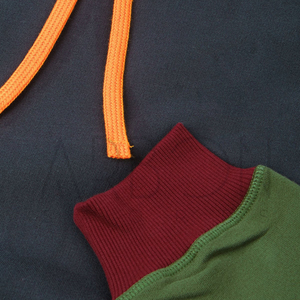 Buen Proveedor, Producto de Última Tendencia, OEM ODM, Sudadera con Capucha Orgánica de Bloques de Color, Azul Traslado, Sudadera de Felpa de Algodón Sólido - Product Image 5