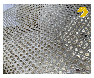 Ratán Plástico Blanco, Ratán PE, Tejido Hexagonal Sintético, Mimbre Sintético Blanco Barato, Ratán Plástico Vietnam - Product Image 1