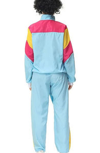 Windbreaker <b>Jacket</b> and Shorts Tracksuit Set Full Zip-Up Nylon Windbreaker 2 Piece Set - Product Image 5