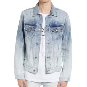 Chaqueta de Mezclilla para Hombre, Corte Regular, Hecha a Medida, con Botones, de Alta Calidad, Servicio OEM, Superventas - Product Image 2