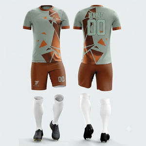 Conjunto de Camiseta de Fútbol a Rayas Rosa y Blanca con Estampado Frontal Sublimado, Uniforme Personalizado para Adultos Unisex, Manga Corta, Cuello Redondo, Transpirable - Product Image 6