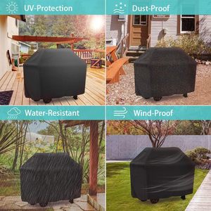 Funda Protectora para Parrilla de Barbacoa para Exteriores, Impermeable, Resistente <span class=keywords><strong>al</strong></span> Viento y <span class=keywords><strong>al</strong></span> Polvo, Funda Protectora para Equipo de Barbacoa de Patio de Alta Resistencia - Product Image 6