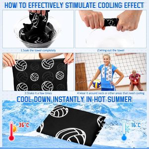Toalla refrescante personalizada para equipos, suave, ligera, de secado rápido, con sensación de hielo, para el cuello, para entrenamiento deportivo, gimnasio, correr, alivio del calor al aire libre - Product Image 4