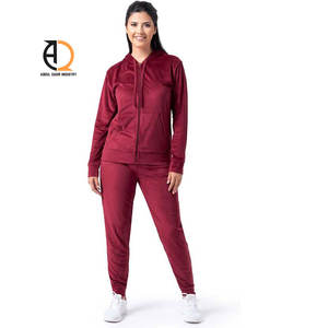 ชุดวอร์มยูนิเซ็กซ์ผ้าสแปนเด็กซ์/คอตตอนเนื้อหนาสำหรับผู้หญิง ดีไซน์ 2 in 1 เอวยางยืด ความยาวเต็มตัว เหมาะสำหรับฤดูหนาว สวมใส่สบาย - Product Image 1