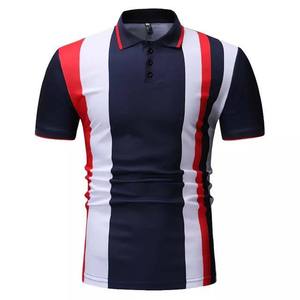 เสื้อโปโลปักลายแฟชั่นดีไซน์ใหม่สำหรับทุกเพศ คุณภาพสูง เสื้อโปโลผ้าฝ้ายสีพื้นสำหรับผู้ชาย - Product Image 1