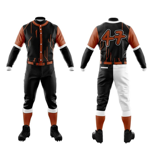 Ensembles d'uniformes de baseball personnalisés en polyester 100% par sublimation, vente en gros, vêtements d'équipe, respirants, séchage rapide, haute qualité, unisexe - Product Image 6