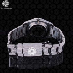 Charm_Jewells Montre à quartz analogique ronde de luxe pour femme, bracelet en acier inoxydable, 38 mm, fermoir pliant lumineux - Product Image 5