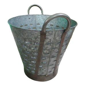 Cubo de metal con asa de forma redonda para jardín y uso doméstico Cubo al mejor precio por proveedor indio - Product Image 2