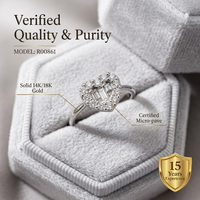 Bague Cœur Diamant Baguette en Or Blanc 18K avec Halo en Grappe et Monture à Branches Divisées, Fabrication de Bijoux Personnalisés Haut de Gamme, MOQ 1 pièce