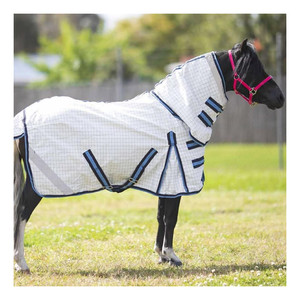 Couvertures d'été pour chevaux de qualité supérieure, design personnalisé, polaire doux, extérieur imperméable en ripstop, doublure en nylon lisse, ajustement réglable - Product Image 6