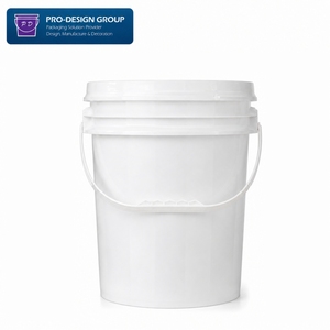 Cubo de plástico de 18L (5 galones) con tapa, impreso por transferencia térmica, personalizable, para almacenamiento de pintura de cemento a base de agua, con asa de hierro - Product Image 2