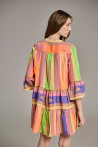 ชุดเดรสวันพีซลายดอกไม้สำหรับผู้หญิง คอวี ดีไซน์สวยเก๋ น้ำหนักเบา เหมาะกับอากาศร้อน ระบายอากาศได้ดี - Product Image 2