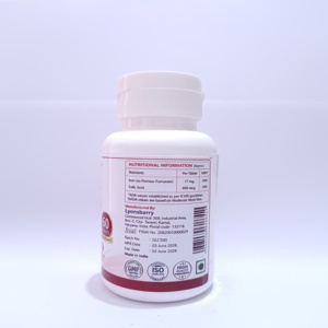 Capsules de fer et d'acide folique pour adultes – Soutien de l'hémoglobine, santé de la grossesse et du sang – Complément alimentaire sans gluten et sans produits laitiers - Product Image 3