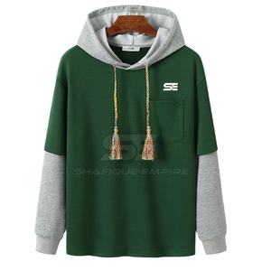 Sudaderas con Capucha para Hombre, 100% Algodón, Diseño Personalizado con Logotipo, Ropa de Invierno, Servicio OEM, Alta Calidad, Secado Rápido, Transpirables - Product Image 1