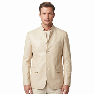 Men Professional Real <b>Leather</b> Business <b>Blazer</b> Men Full Sleeve <b>Blazer</b> Coat Men Pockets <b>Blazer</b> <b>Leather</b> <b>Jackets</b> - Product Image 6
