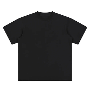 Blank Oversized 260gsm Acid Wash Jersey <b>T</b>-shirt 100% Cotton Heavyweight Drop Shoulder Vintage Boxy Men's Stone Washed Wholesale - Product Image 3