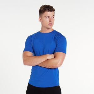 Camiseta Básica de Cuello Redondo para Hombre, 100% Algodón, con Logotipo Frontal, Corte Ajustado, Informal, Transpirable, a Precios Bajos - Product Image 1