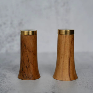 Stylish Wooden Salt Pepper Shaker Set For <b>Spice</b> <b>Storage</b> Restaurant Table Service And Kitchen Decoration - Product Image 1