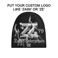 Gorro de Punto Acrílico Premium de 320 GSM para Hombre, Color Gris Jaspeado Claro, Impresión por Sublimación Completa, Impresión Personalizada por Serigrafía, Transferencia Térmica