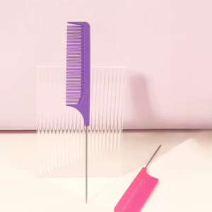 Hair <b>Comb</b> Stainless Steel Needle Pointed Tail <b>Comb</b> Top Good Quality Handle Needle <b>Heat</b> Resistant Anti Static Suitable - Product Image 3