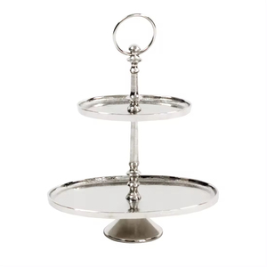 Modern <b>baking</b> decor Stainless Steel Cake Stand Irregular Shape Single Tier Hand Wash Only Decorative Display <b>Tray</b> - Product Image 4