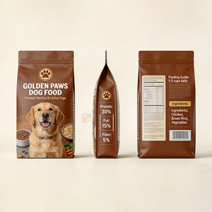 Sac pour nourriture pour animaux de compagnie de haute qualité, en aluminium, avec doublure en mylar, résistant à l'humidité, pour <span class=keywords><strong>chien</strong></span> - Product Image 3