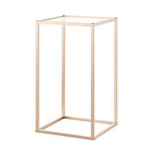 10 Piezas de Soporte de Flores Rectangular Dorado de 15.75 Pulgadas, Exhibidor Floral de Acrílico Laminado, Centro de Mesa para Bodas, Fiestas y Cumpleaños - Product Image 1