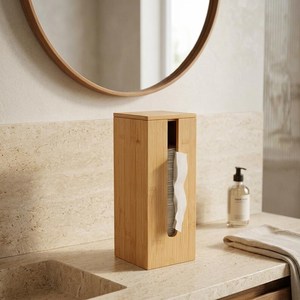 Boîte à mouchoirs en bois écologique avec finition lisse - Product Image 2