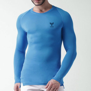 Chemises de compression en tissu sergé haute performance pour l'entraînement et la course à pied, tissu doux, extensible, anti-rides, léger - Product Image 1
