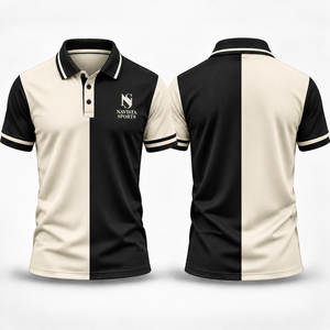 Men's Golf Clothing Print Breathable Lightweight Seamless Spandex/Polyester <b>Half</b> Sleeve Polo <b>Shirt</b> with Quick Dry Feature - Product Image 4