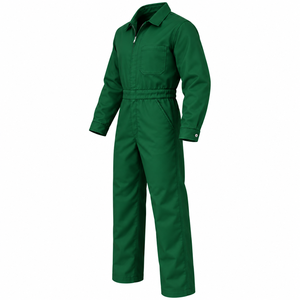 Traje de trabajo de seguridad para hombre al por mayor, mono industrial para mecánico, traje protector de una pieza, mono de trabajo de color sólido personalizado - Product Image 4