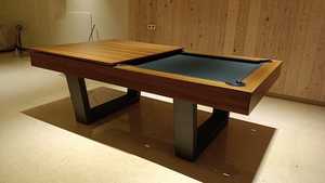 โต๊ะพูลอังกฤษแบบปรับเปลี่ยนได้ตามสั่ง รุ่นหรูหราทันสมัย สำหรับใช้ในร่ม พร้อมผ้าสักหลาดคุณภาพสูง ดีไซน์ทนทาน เหมาะสำหรับการฝึกซ้อม - Product Image 6