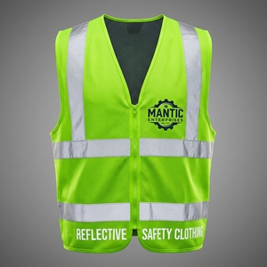 <b>Security</b> Jacket Construction Warning High Visibility Work Reflective Clothing signal Safety <b>Equipment</b> Reflective Vest - Product Image 3