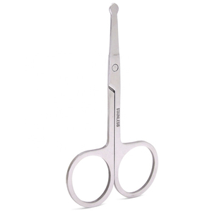 Tijeras de Manicura de Acero Inoxidable, Hoja Recta, Mango Redondo, Punta Biselada Resistente, Cortacutículas de 8.8cm, Cuidado de Uñas de Precisión - Product Image 6