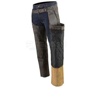 Chaps en cuir respirant pour usage extérieur, décontractés, lavés, très demandés pour hommes - Product Image 3