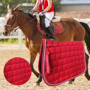 Tapis de selle de cheval de dressage occidental de haute qualité en laine personnalisée en peau de mouton polycoton feutre de cuir Style de saut en coton vente en gros - Product Image 6