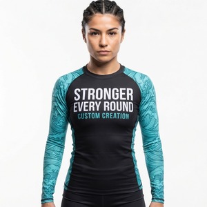 RISE ABOVE Rashguard MMA pour femme, manches longues, ajusté, extensible, anti-humidité - Product Image 5