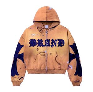Hoodie personnalisé, effet délavé, coupe oversize pour les détaillants de streetwear vintage américain, avec motifs graphiques, faible MOQ - Product Image 1