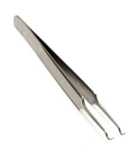 Extracteur de points noirs et de boutons, pince à épiler en acier antistatique durable, prise en main parfaite, utilisation pour les cils, emballage et logo personnalisés - Product Image 4