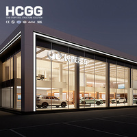 Estructura de Acero Prefabricada en Forma de H, Q355B, para Salas de Exhibición de Automóviles 4S, Almacenes, Construcción Rápida