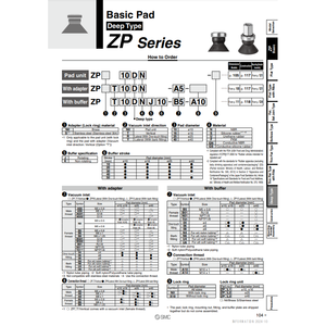 Modèle de coussin de vide pneumatique SMC ZPT10DS-A5 élévateur de vide pneumatique - Product Image 1