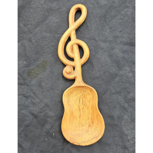 Cucharas de Madera Premium de 16 cm: Exquisita Talladura de 3 Flores |   Madera duradera de fresno, acacia y secuoya |   Artesanía al por mayor de Vietnam - Product Image 3