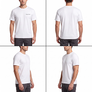 T-shirt à manches courtes pour homme en jersey extensible avec impression du numéro 7 au dos, 100% coton, respirant, décontracté - Product Image 2